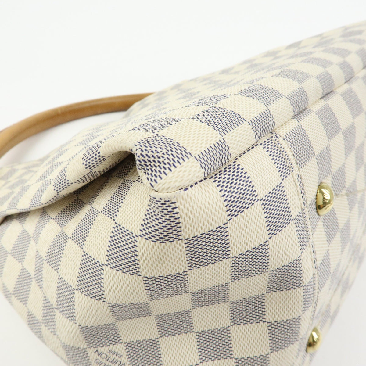 Louis Vuitton Artsy Damier, White, Canvas, Handbag