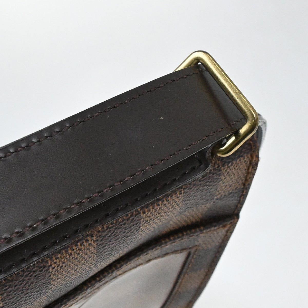 Louis Vuitton Portobello Messenger Damier Ebene, Brown, Canvas, Clutch