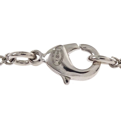 Chanel Vintage CC Logo Chain Charm Pendant silver plated, Silver, Silver Plated, Necklace