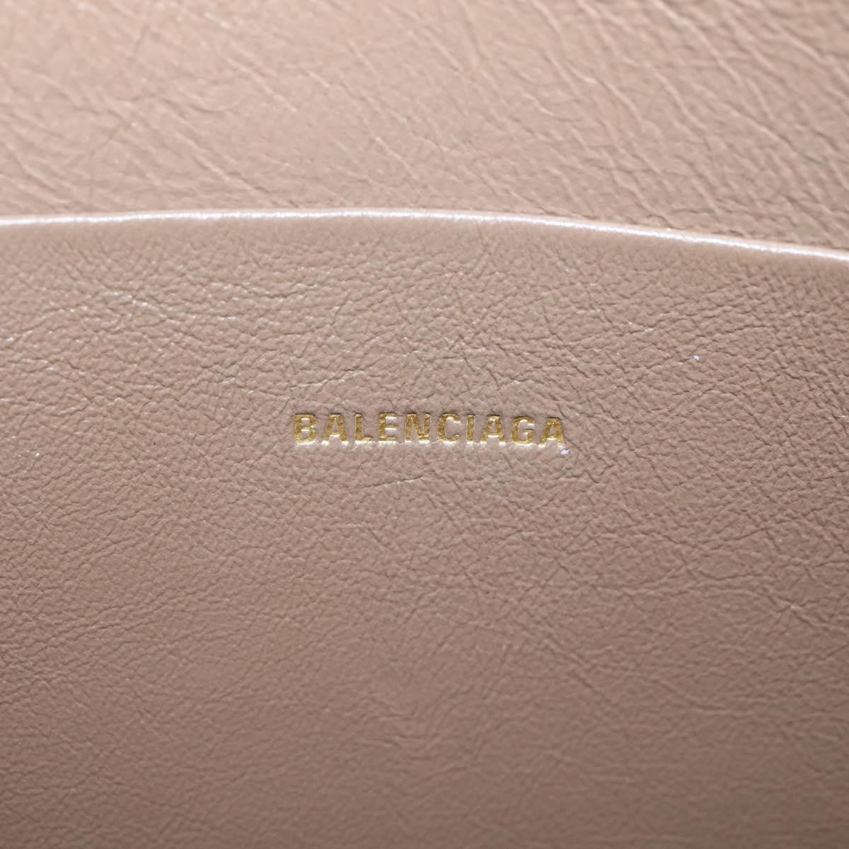 Balenciaga Signature Pouch Monogram PVC Leather, Beige, PVC, Clutch