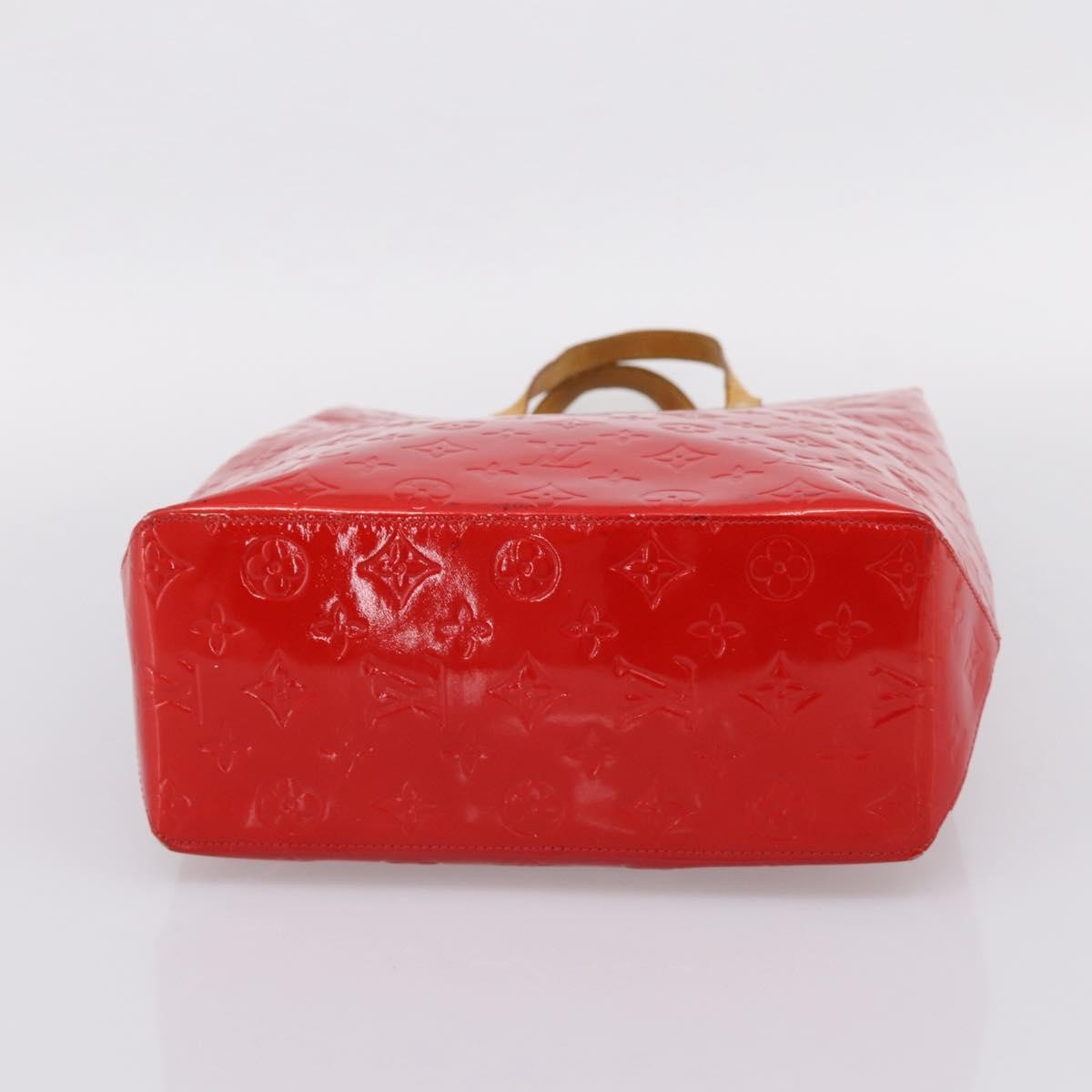 Louis Vuitton Reade Monogram Vernis, Red, Patent Leather, Handbag