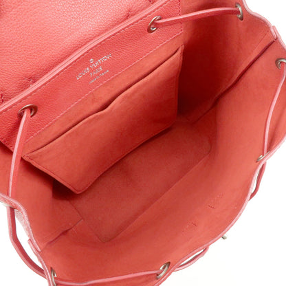 Louis Vuitton Lockme Leather, Red, Leather, Backpack