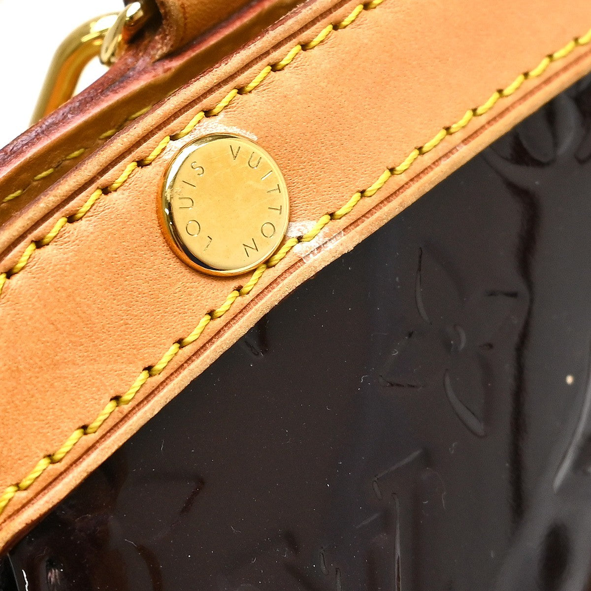 Louis Vuitton Brea Monogram Vernis, Purple, Patent Leather, Handbag