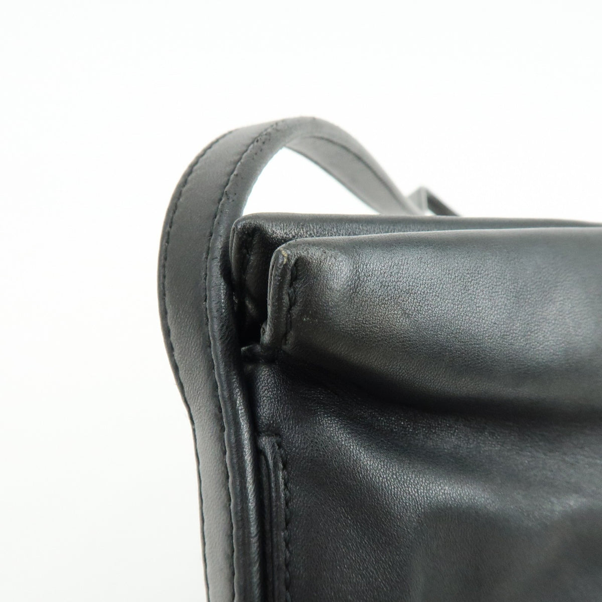 Loewe Vintage Anagram Leather, Black, Leather, Handbag