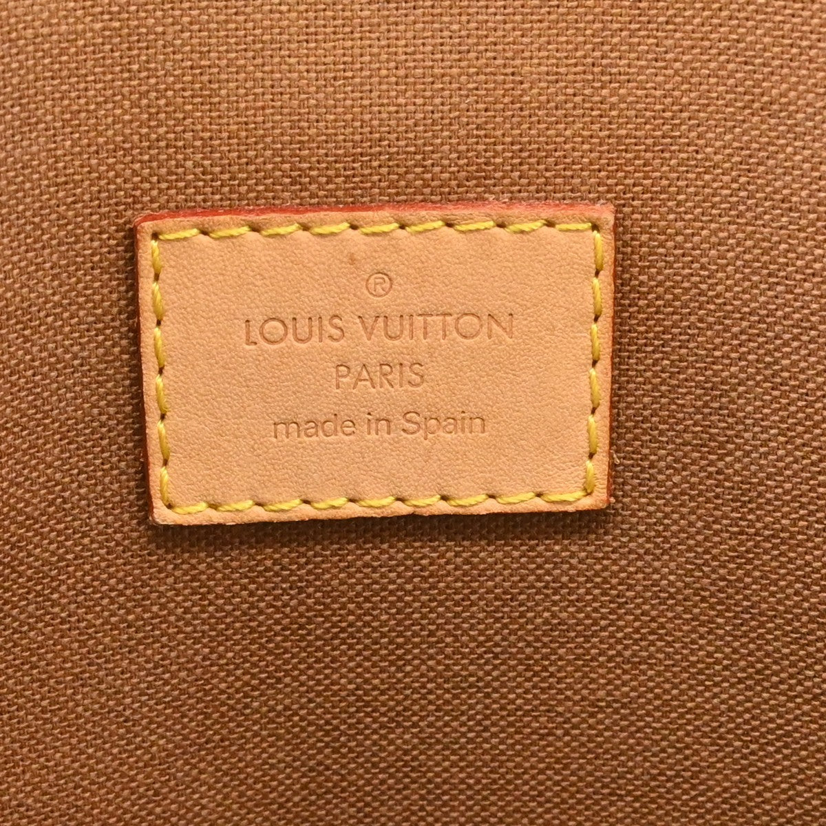 Louis Vuitton Lockit Monogram, Brown, Canvas, Handbag
