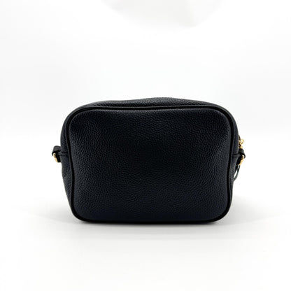 Gucci Soho Disco Leather, Black, Leather, Crossbody Bag