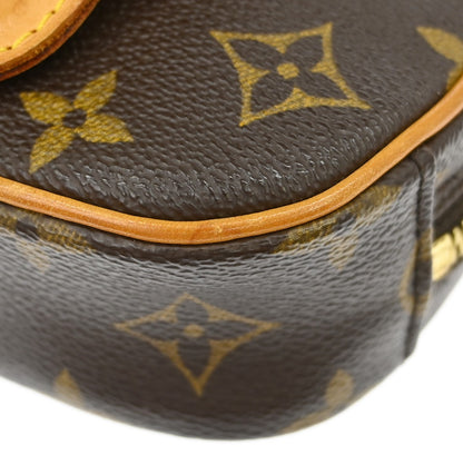Louis Vuitton Pochette Gange Monogram Canvas, Brown, Canvas, Clutch