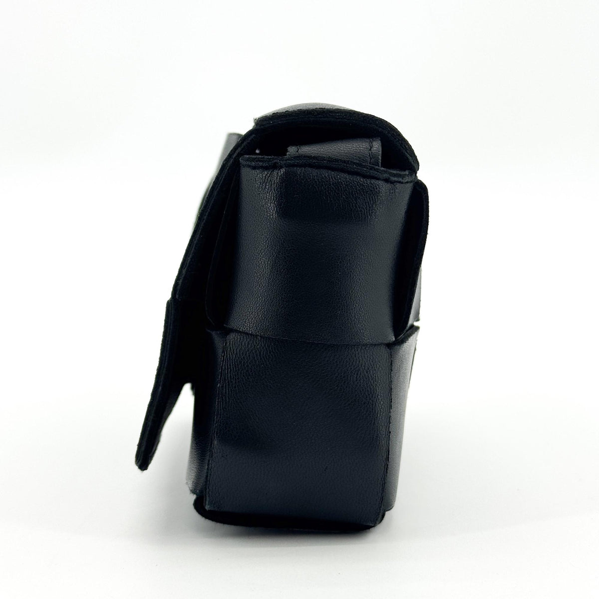 Bottega Veneta Candy Cassette Maxi Intrecciato Leather, Black, Leather, Crossbody Bag