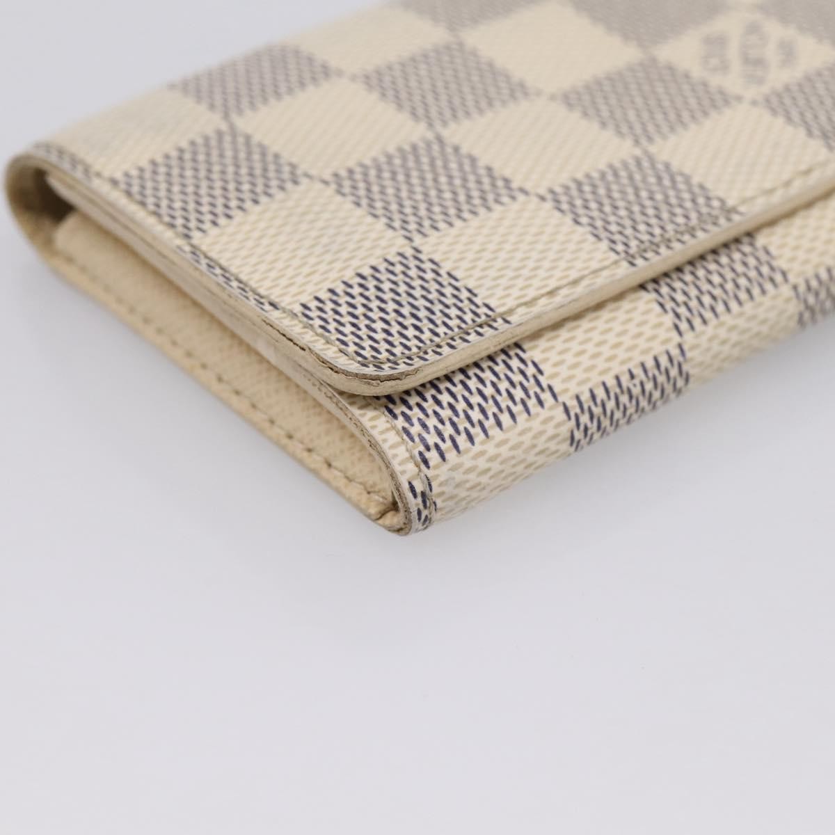Louis Vuitton Envelope Business Card Holder Damier, White, Canvas, Card Holder