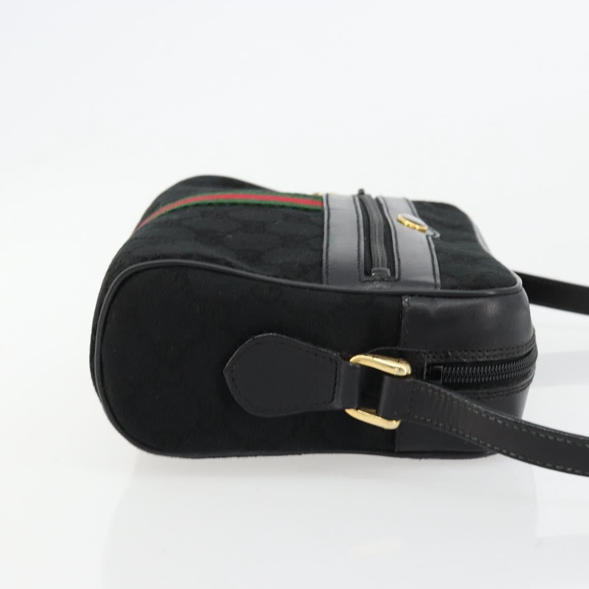 Gucci Ophidia GG Canvas, Black, Canvas, Shoulder Bag