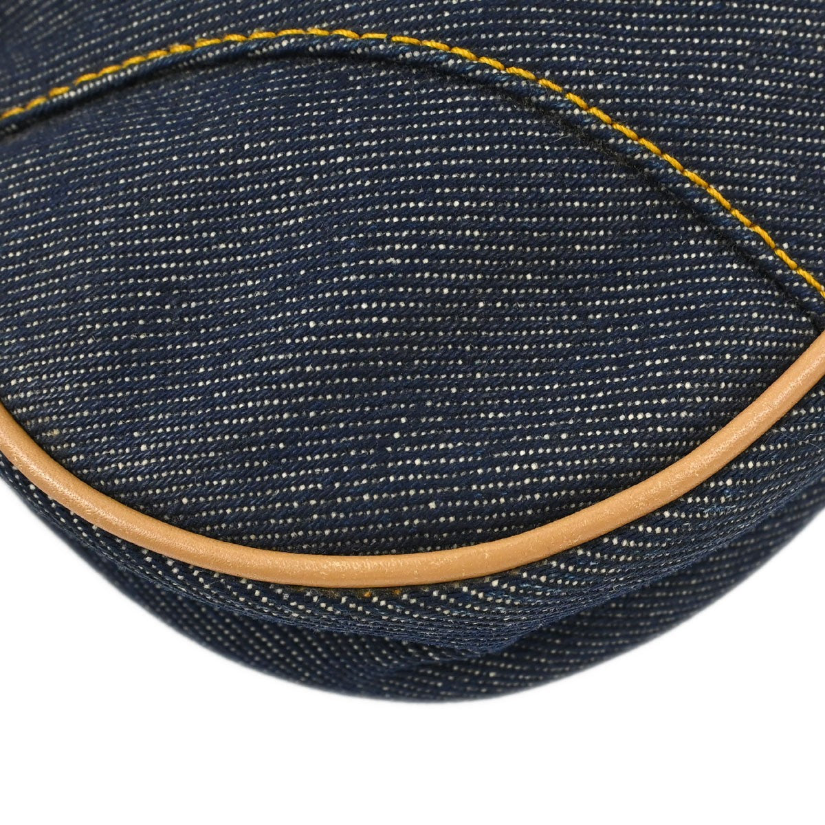 Christian Dior Vintage Saddle Denim, Navy, Denim, Handbag