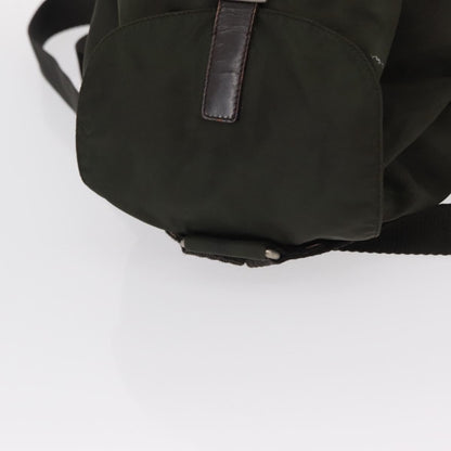 Prada Front Pocket Tessuto, Khaki, Nylon, Backpack