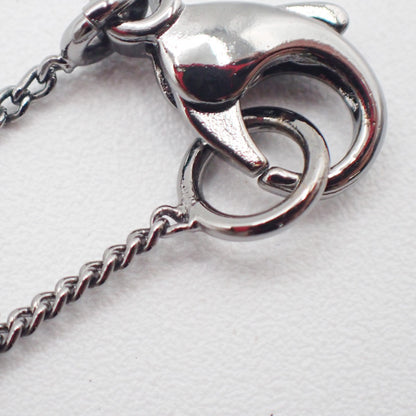 Chanel CC Flower Ladybug Silver Plated and Acrylic, Silver, Metal, Necklace