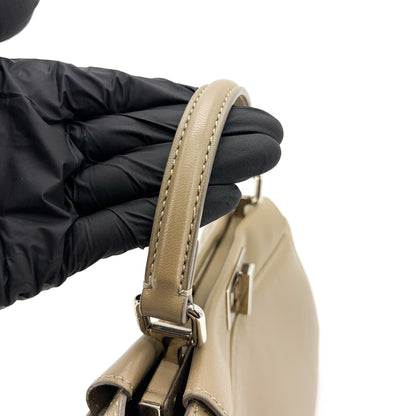 Fendi Peekaboo Ombre Leather, Beige, Leather, Handbag