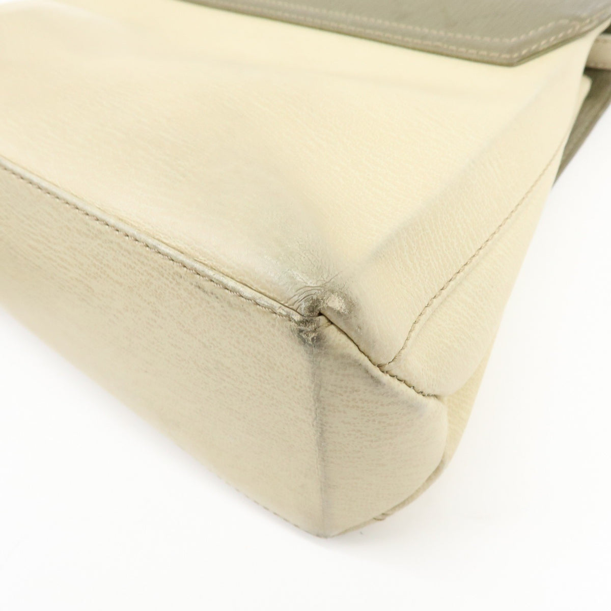Loewe Vintage Velazquez Top Handle Leather, Beige, Leather, Handbag