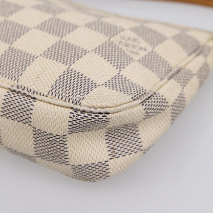 Louis Vuitton Pochette Accessoires NM Damier, White, Canvas, Clutch