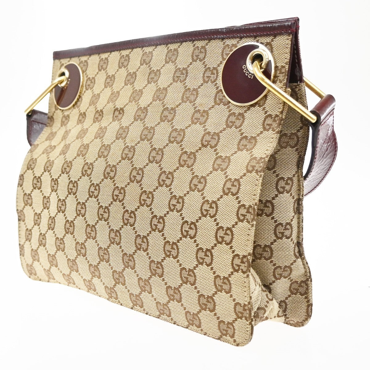 Gucci Crossbody Canvas, Beige, Canvas, Shoulder Bag