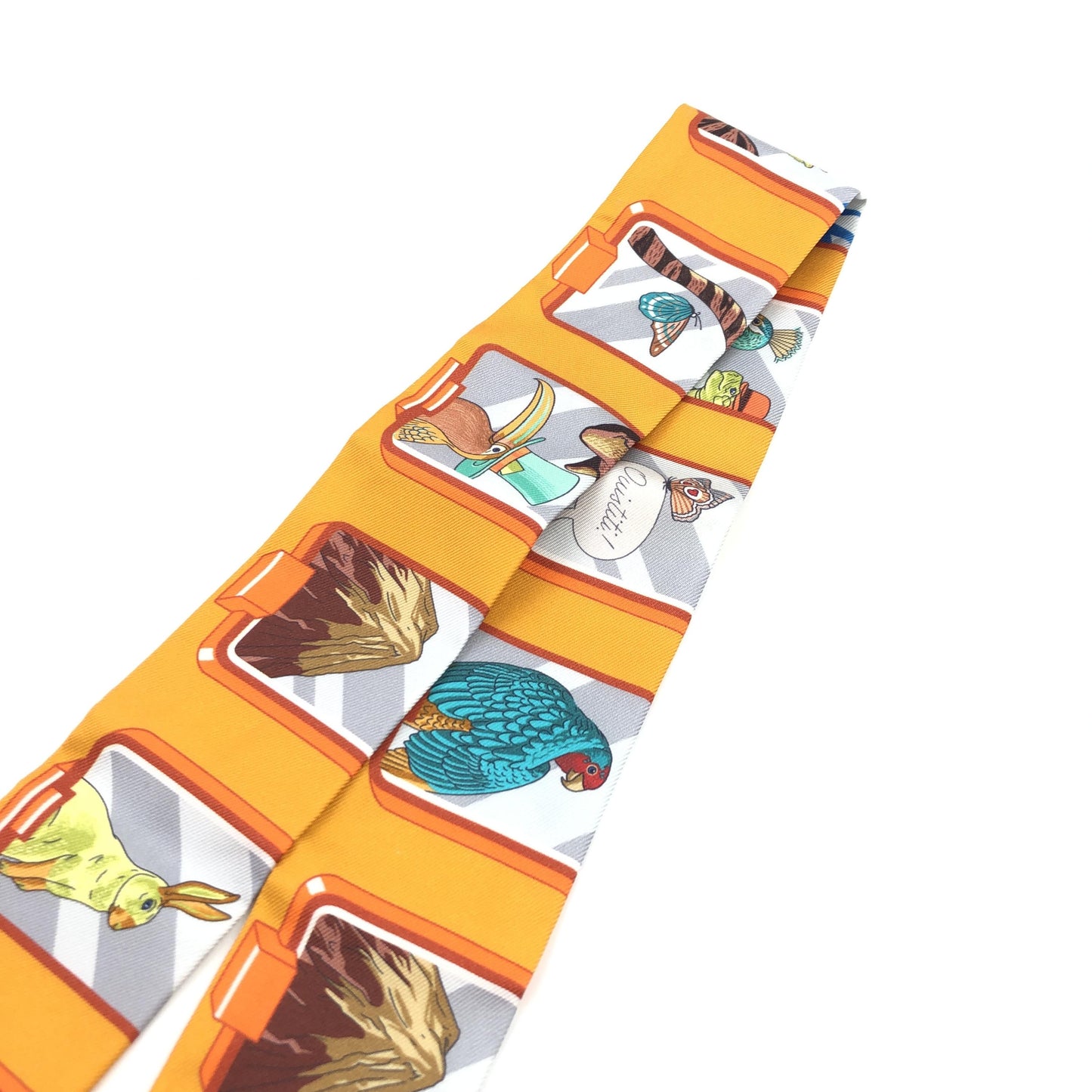 Hermes TWILLY SCARF Silk, Orange, Silk, Scarf