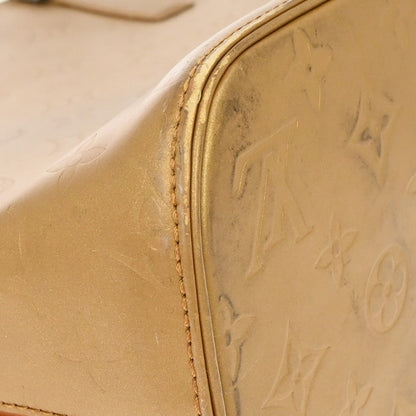 Louis Vuitton Mat Stockton Monogram Vernis, Gold, Patent Leather, Shoulder Bag