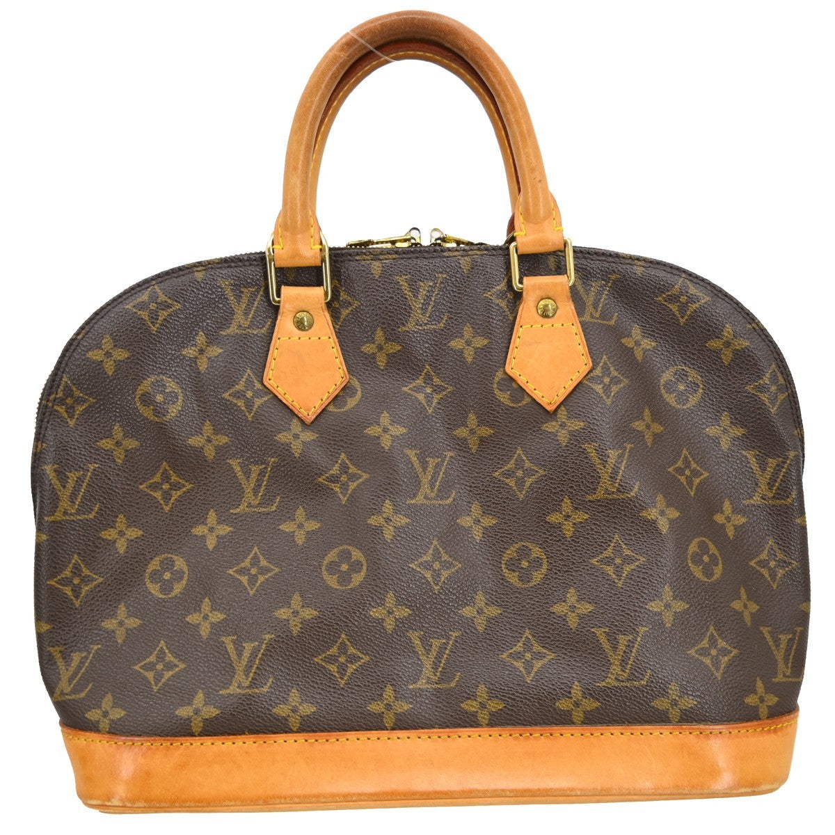 Louis Vuitton Alma Monogram, Brown, Canvas, Handbag