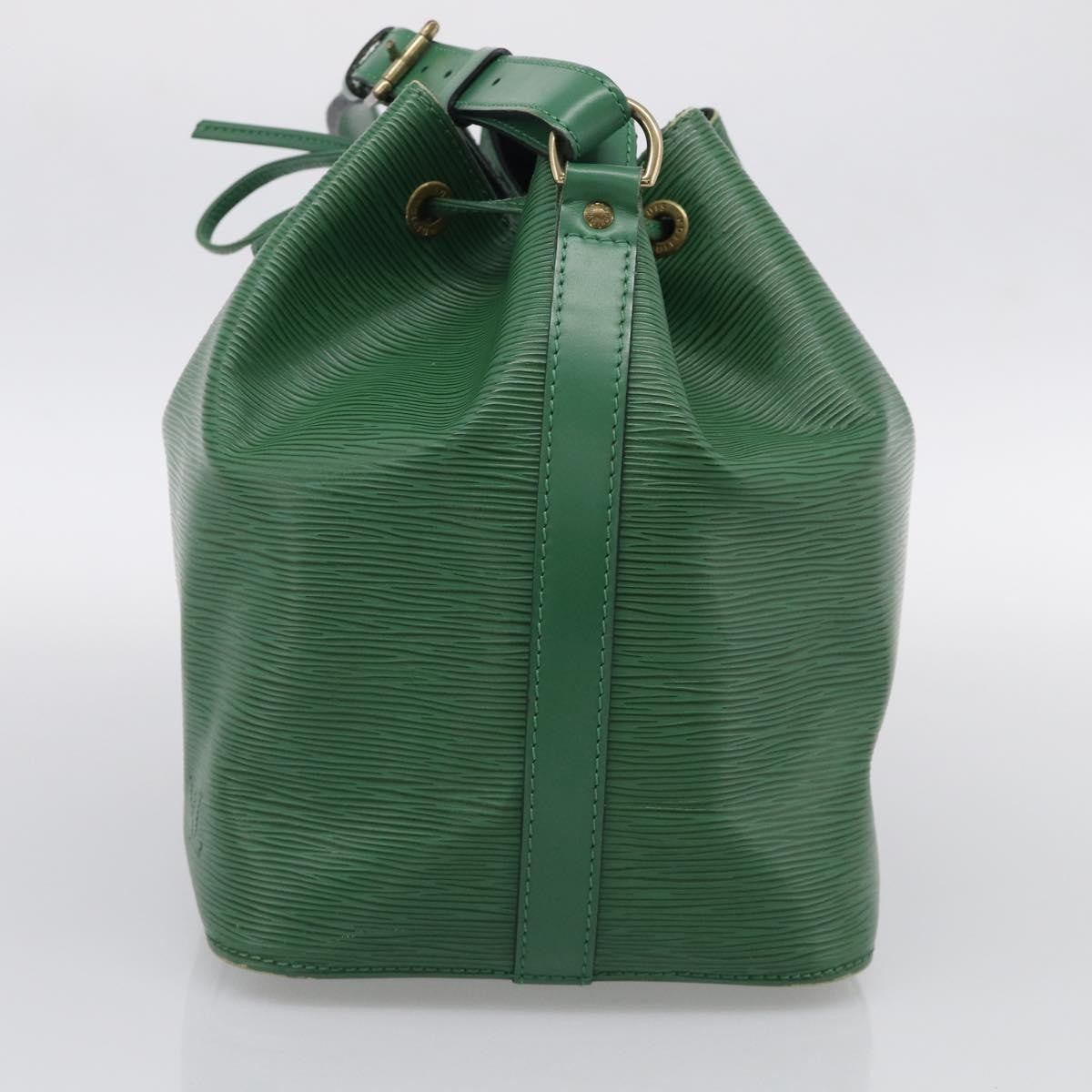 Louis Vuitton Petit Noe Epi Leather, Green, Leather, Handbag