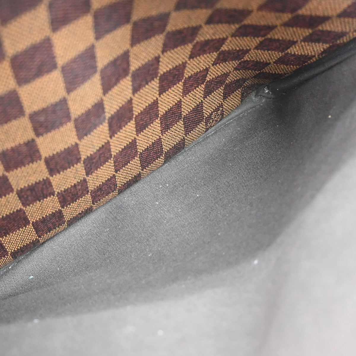 Louis Vuitton Naviglio Damier, Brown, Canvas, Handbag