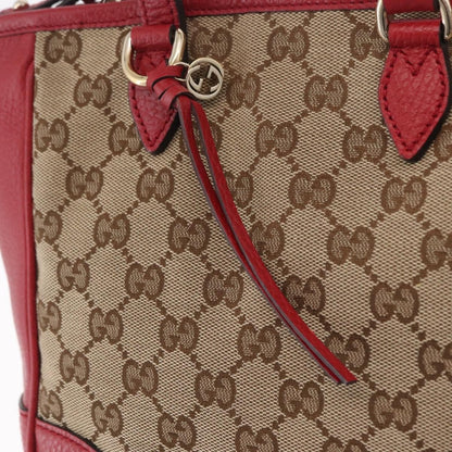 Gucci Bree Convertible GG Canvas with Leather, Beige, Canvas, Tote Bag