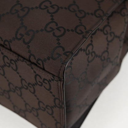 Gucci Bamboo tote bag Canvas, BROWN, CANVAS, Handbag