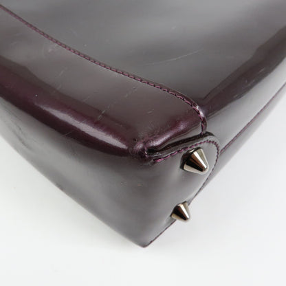 Christian Dior Handbag Leather, Purple, Patent Leather, Handbag