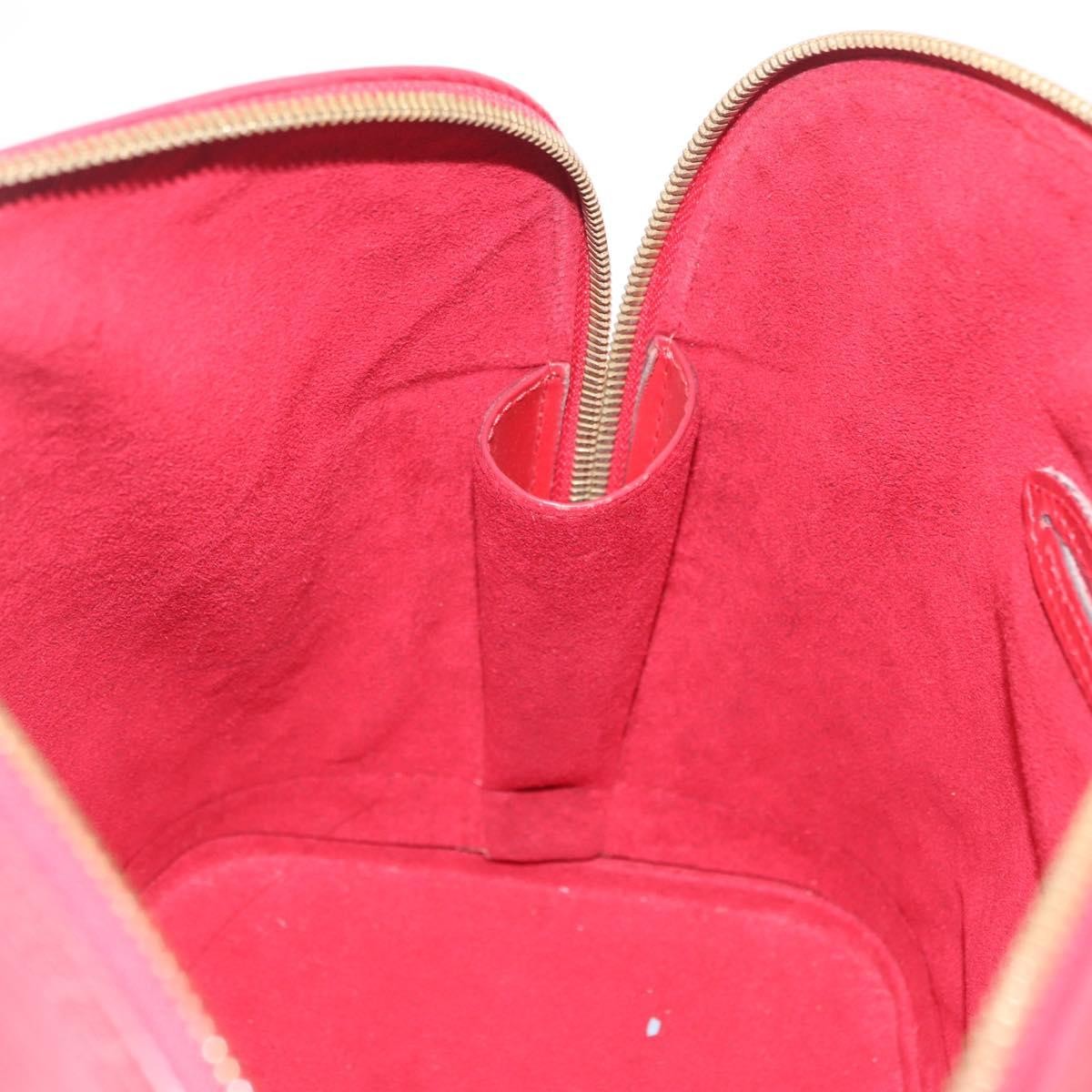 Louis Vuitton Alma Epi Leather, Red, Leather, Handbag