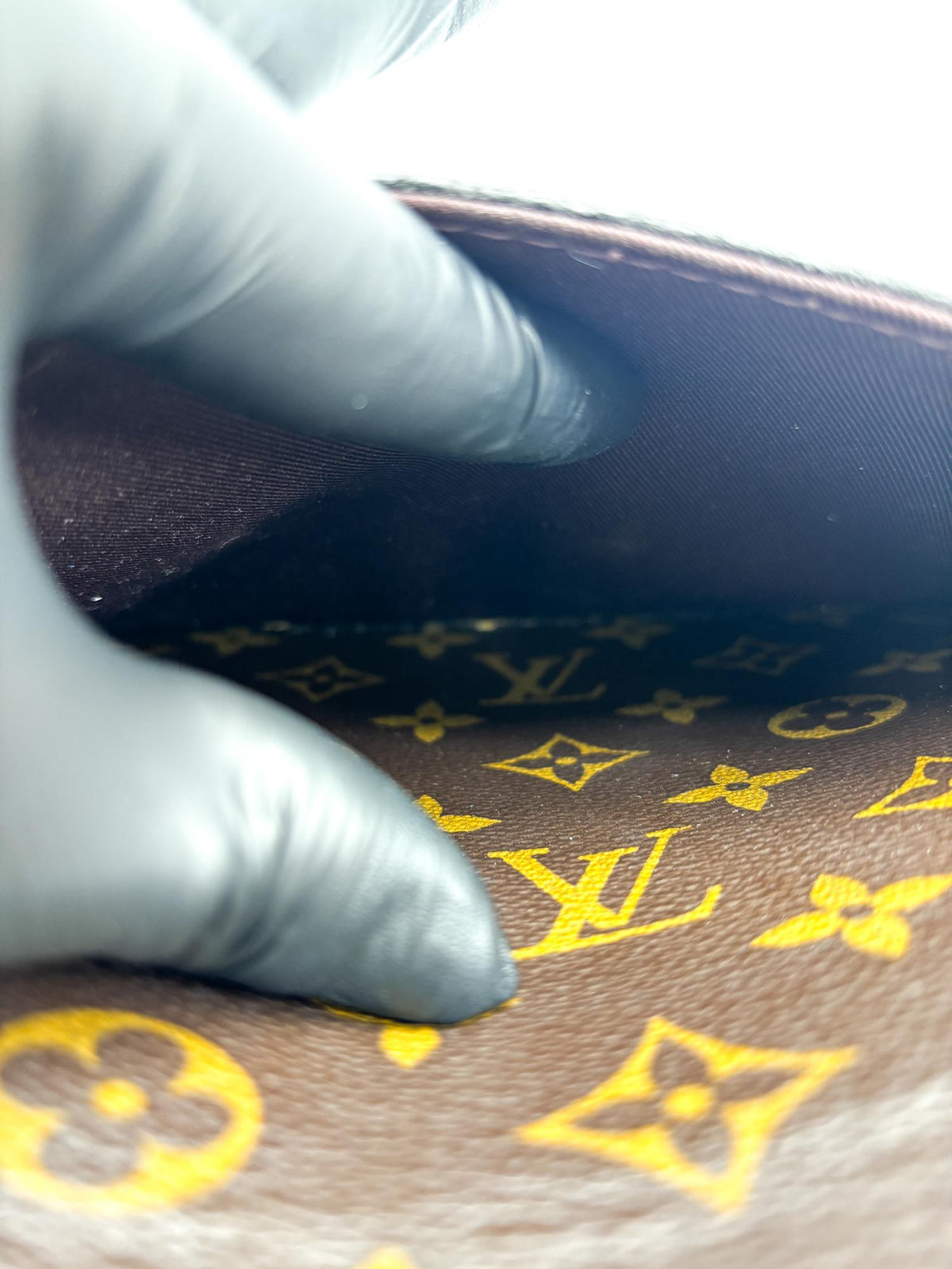 Louis Vuitton Cluny Top Handle Monogram Canvas, Brown, Canvas, Handbag