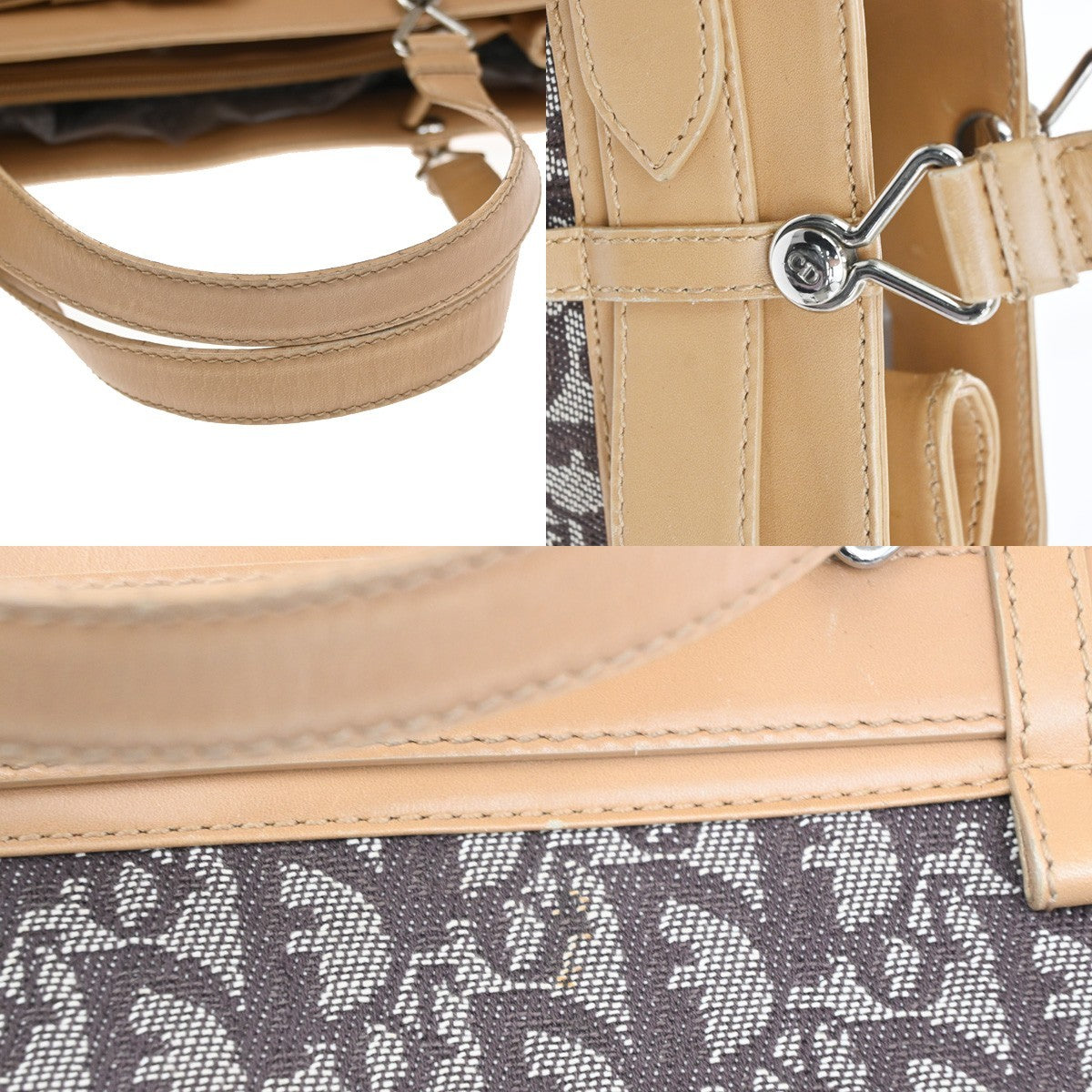 Christian Dior Vintage CD trotter Canvas, Brown, Canvas, Shoulder Bag