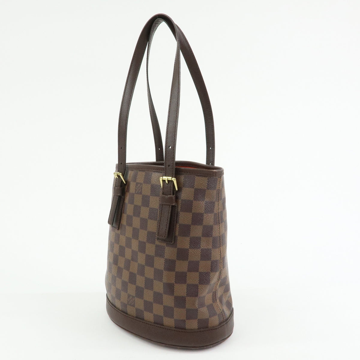 Louis Vuitton Marais Bucket Damier, Brown, Canvas, Handbag