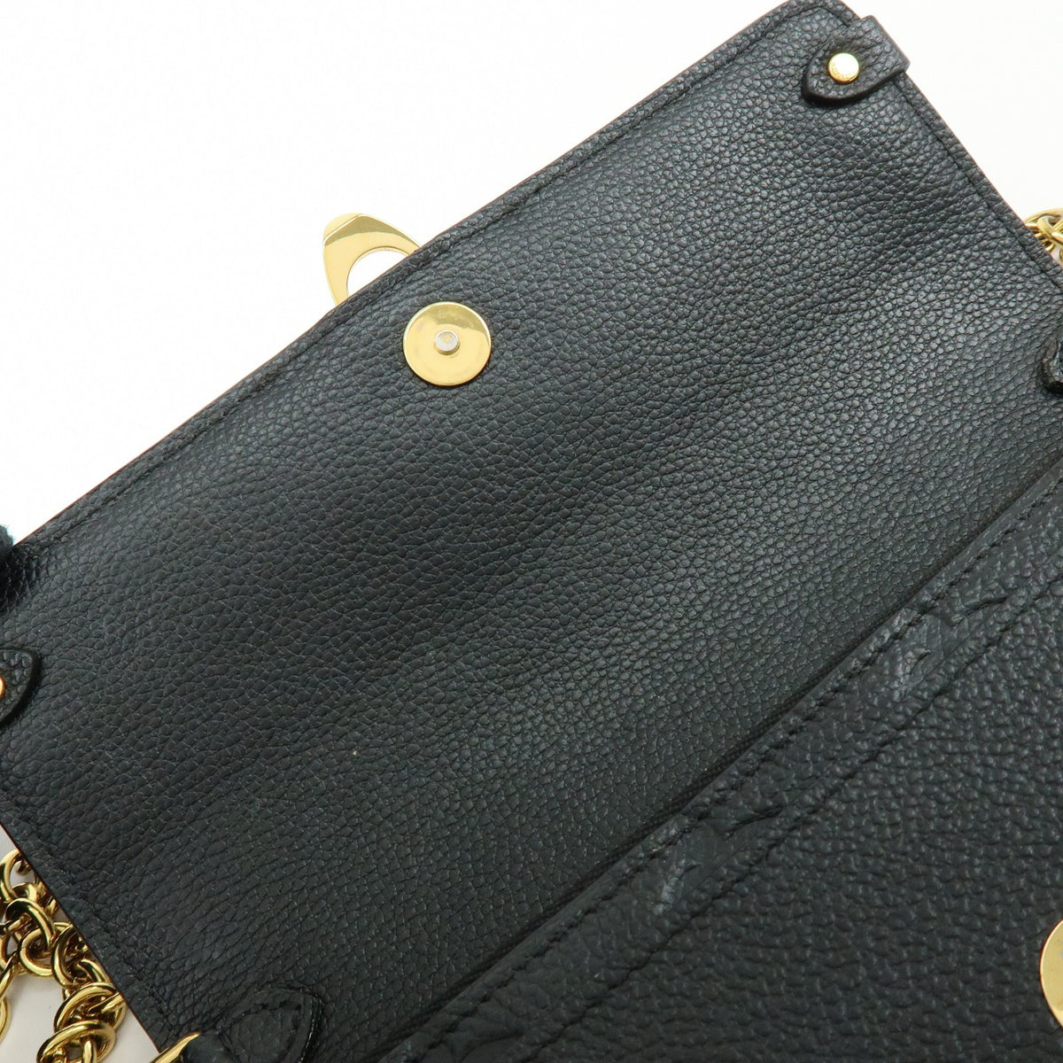 Louis Vuitton Vavin Chain Monogram Empreinte Leather, Black, Leather, Crossbody Bag