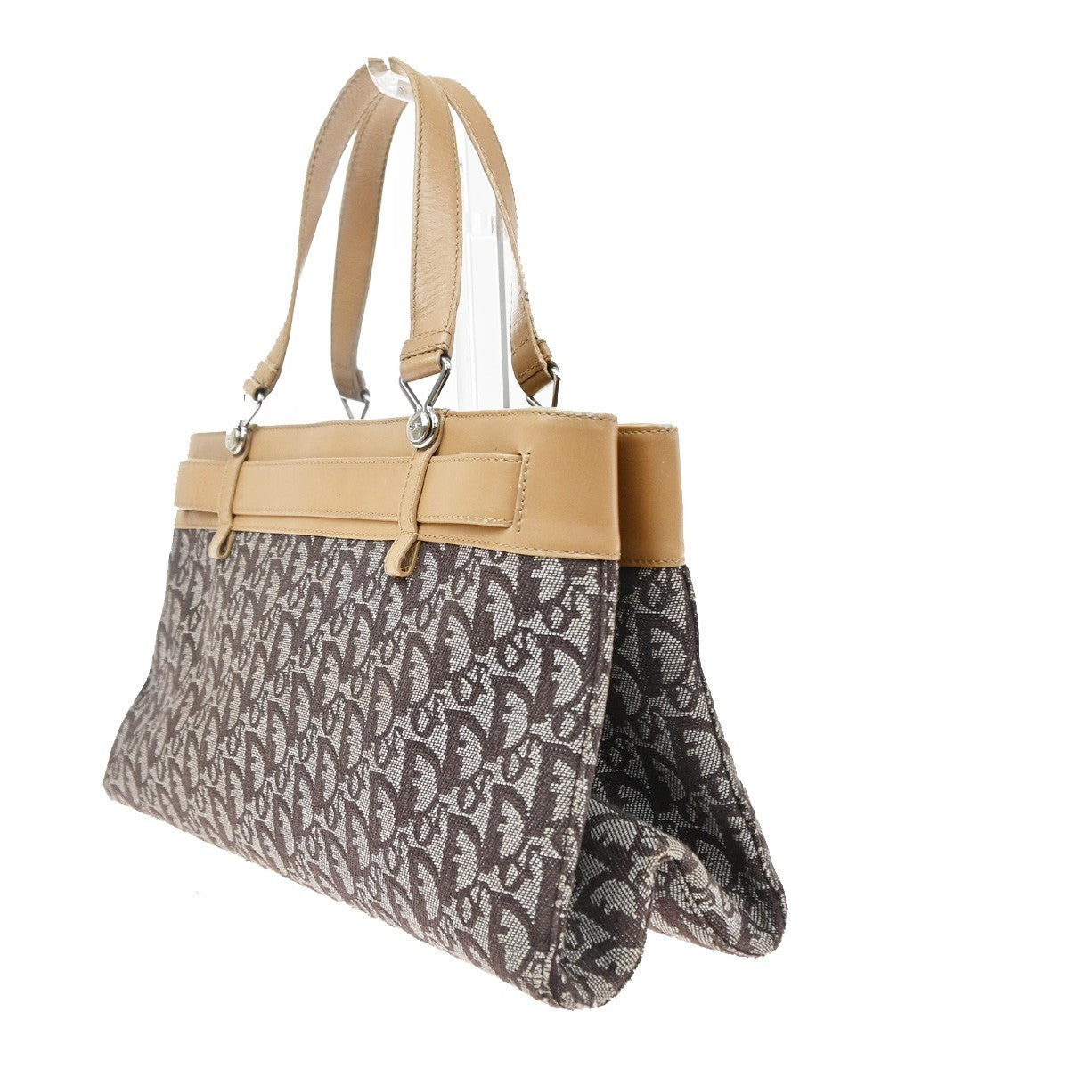 Christian Dior Vintage CD trotter Canvas, Brown, Canvas, Shoulder Bag
