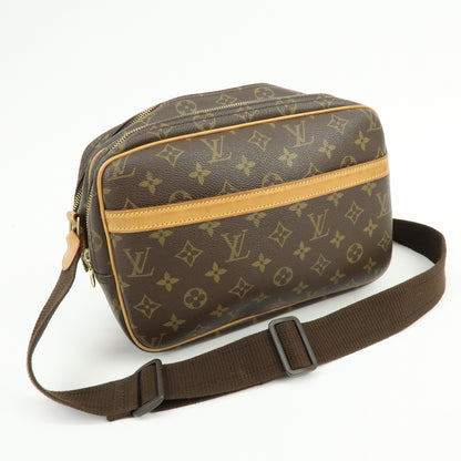 Louis Vuitton Reporter Monogram Canvas, Brown, Canvas, Shoulder Bag