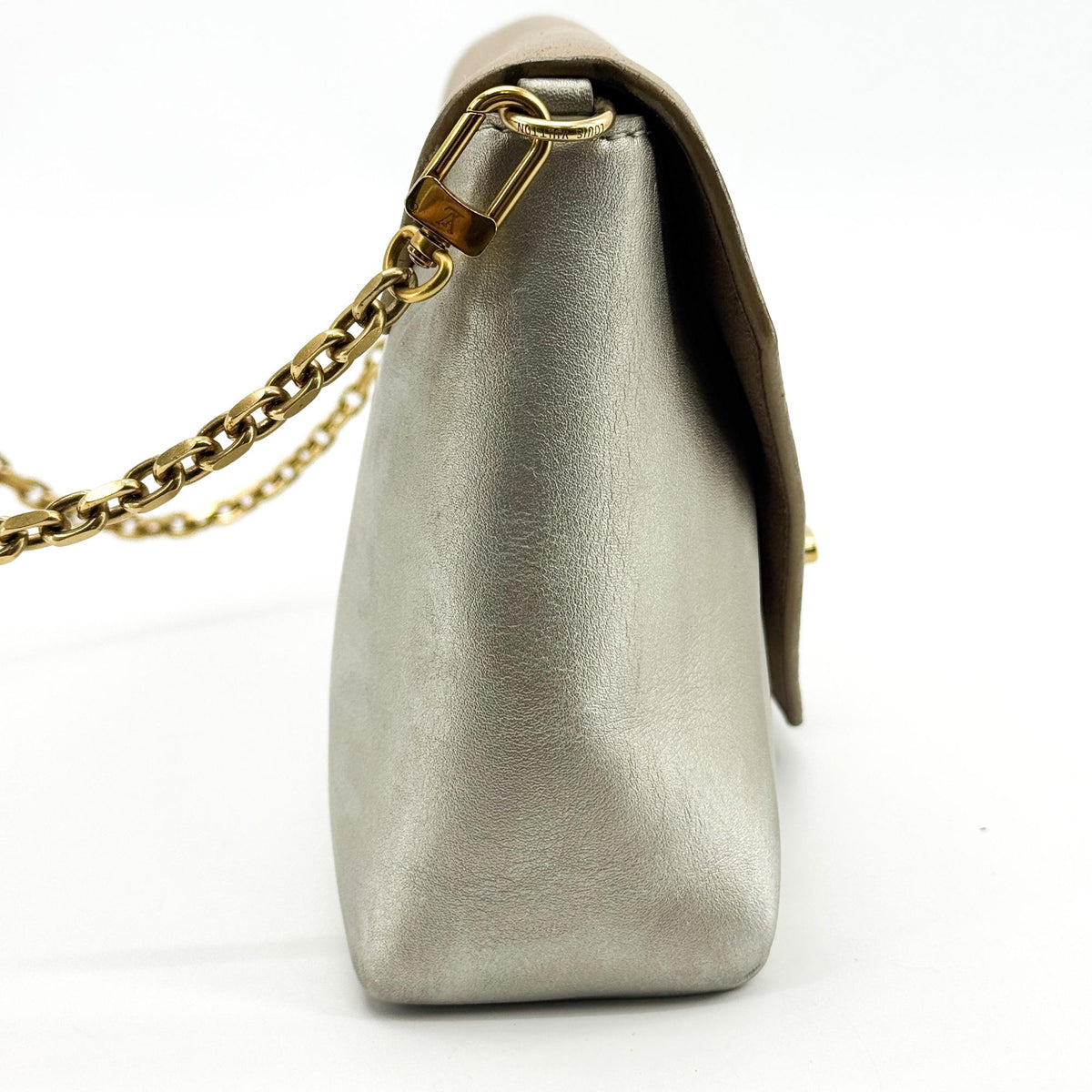 Louis Vuitton Love Note Chain Clutch Leather, Gold, Leather, Clutch