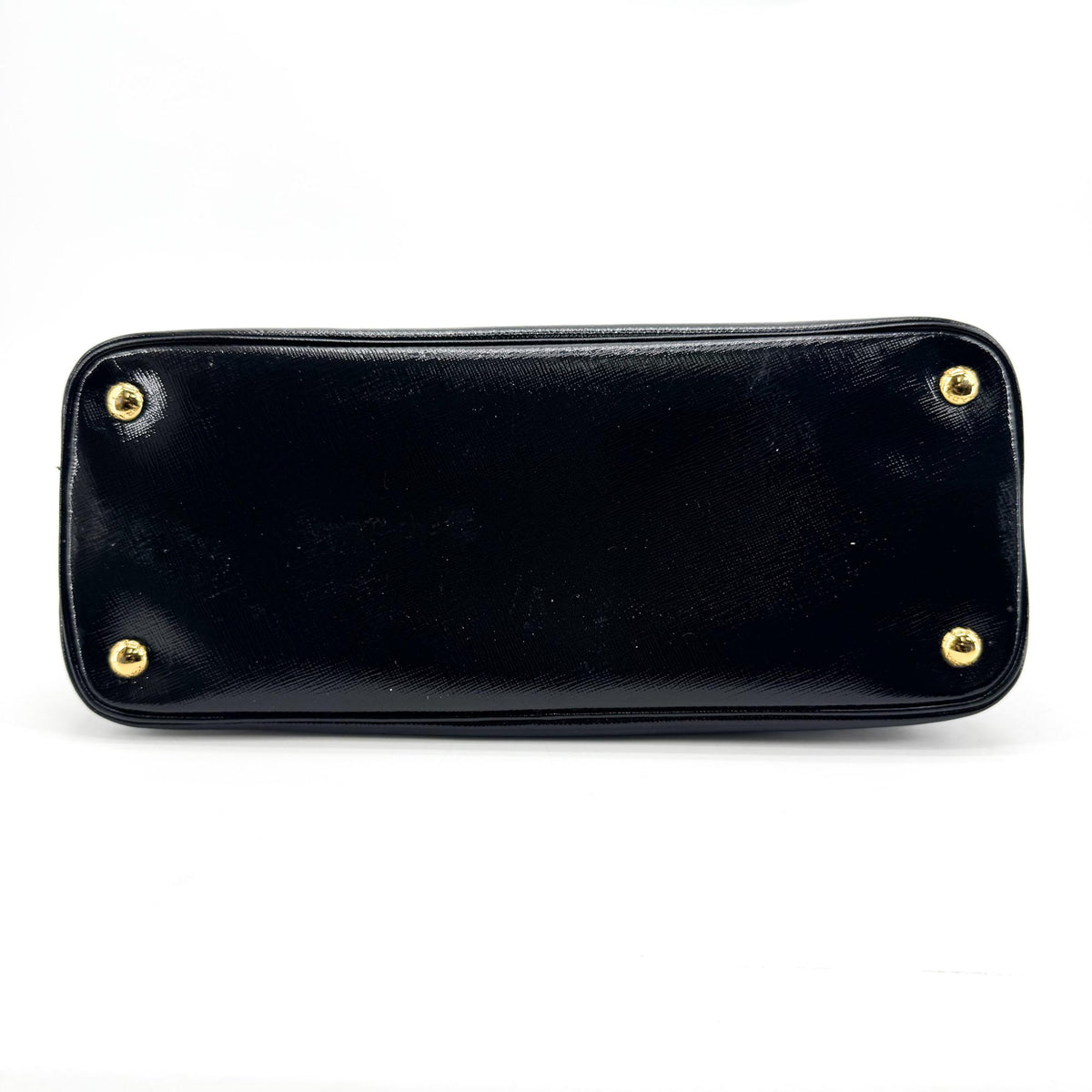Prada Promenade Vernice Saffiano Leather, Black, Leather, Handbag
