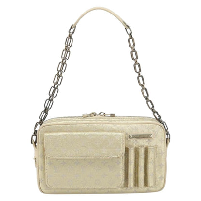 Louis Vuitton McKenna Mini Lin, Gold, Canvas, Shoulder Bag