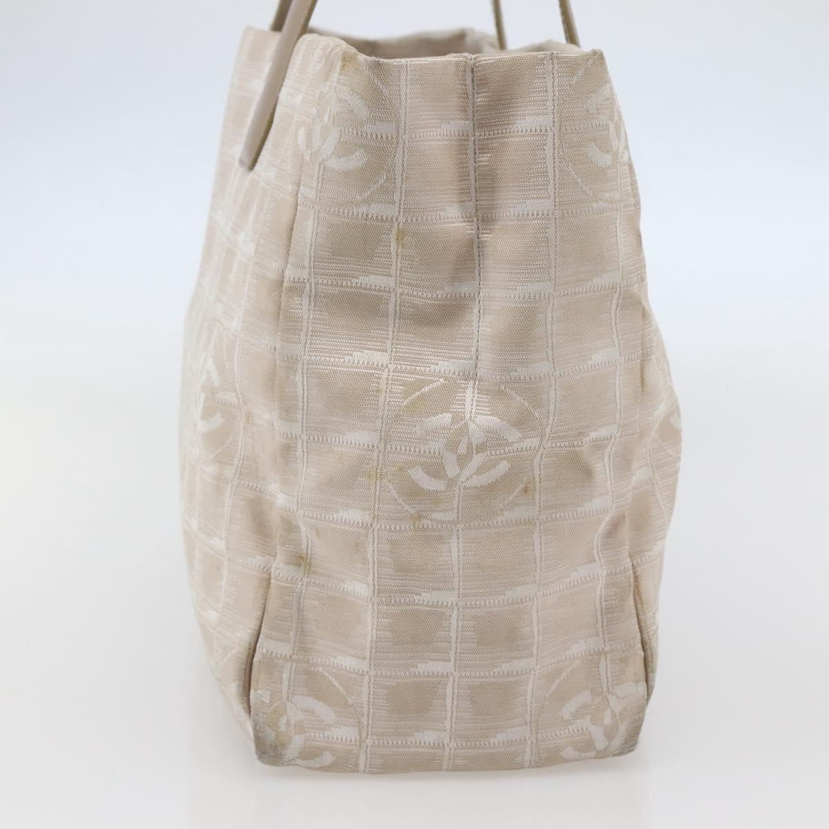 Chanel Travel Line Tote Nylon, Beige, Nylon, Travel bag