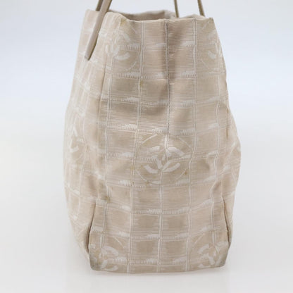 Chanel Travel Line Tote Nylon, Beige, Nylon, Travel bag