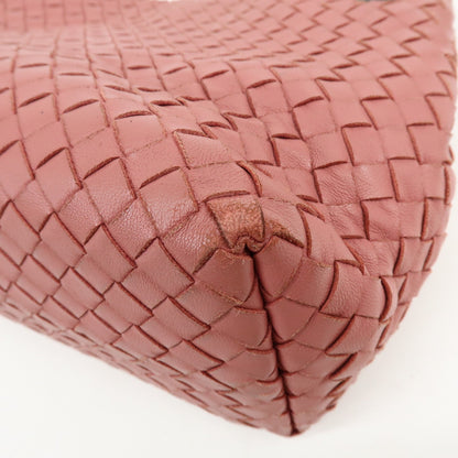 Bottega Veneta Bella Intrecciato Nappa, Pink, Leather, Tote Bag