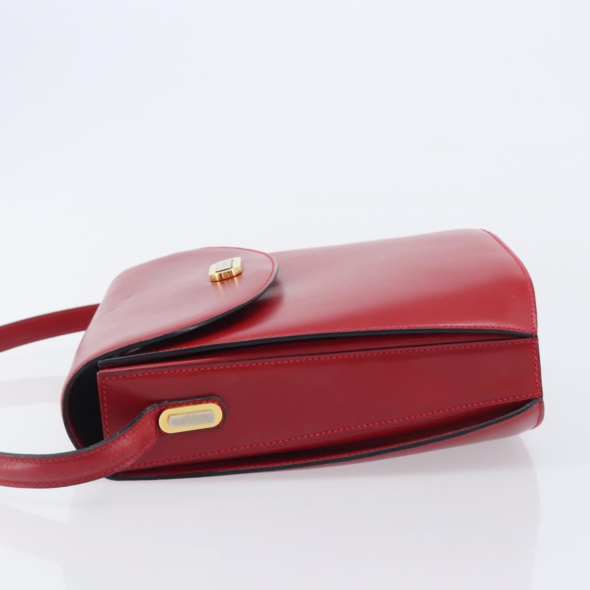 Bally Vintage Leather, Red, Leather, Shoulder Bag
