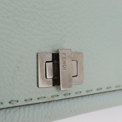Fendi Selleria Peekaboo Leather, Green, Leather, Wallet