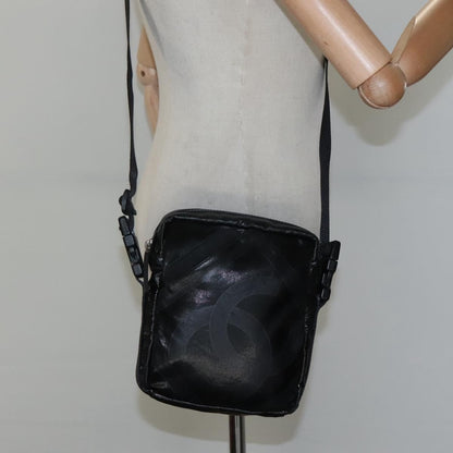 Chanel Sport Line Messenger Coated Canvas, Black, Canvas, Shoulder Bag