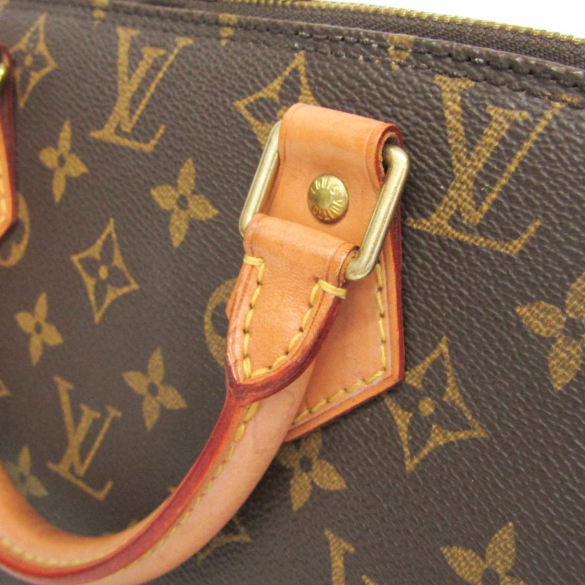 Louis Vuitton Alma Monogram, Brown, Canvas, Handbag