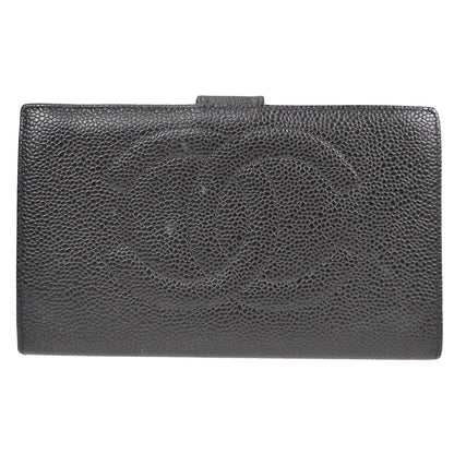 Chanel Timeless CC French Caviar, Black, Leather, Wallet