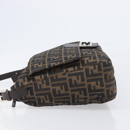 Fendi Logo Zucca Zucca, Brown, Canvas, Shoulder Bag