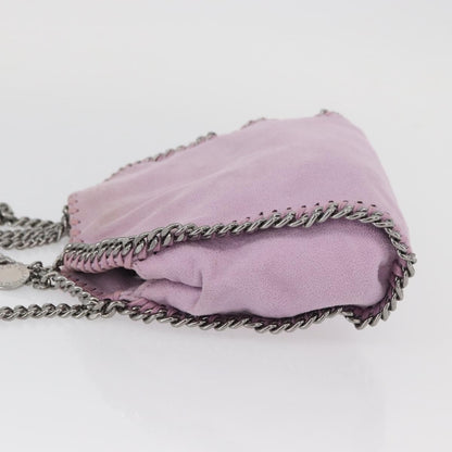 Stella McCartney Falabella Fold Over Shaggy Deer, Pink, Polyester, Crossbody Bag