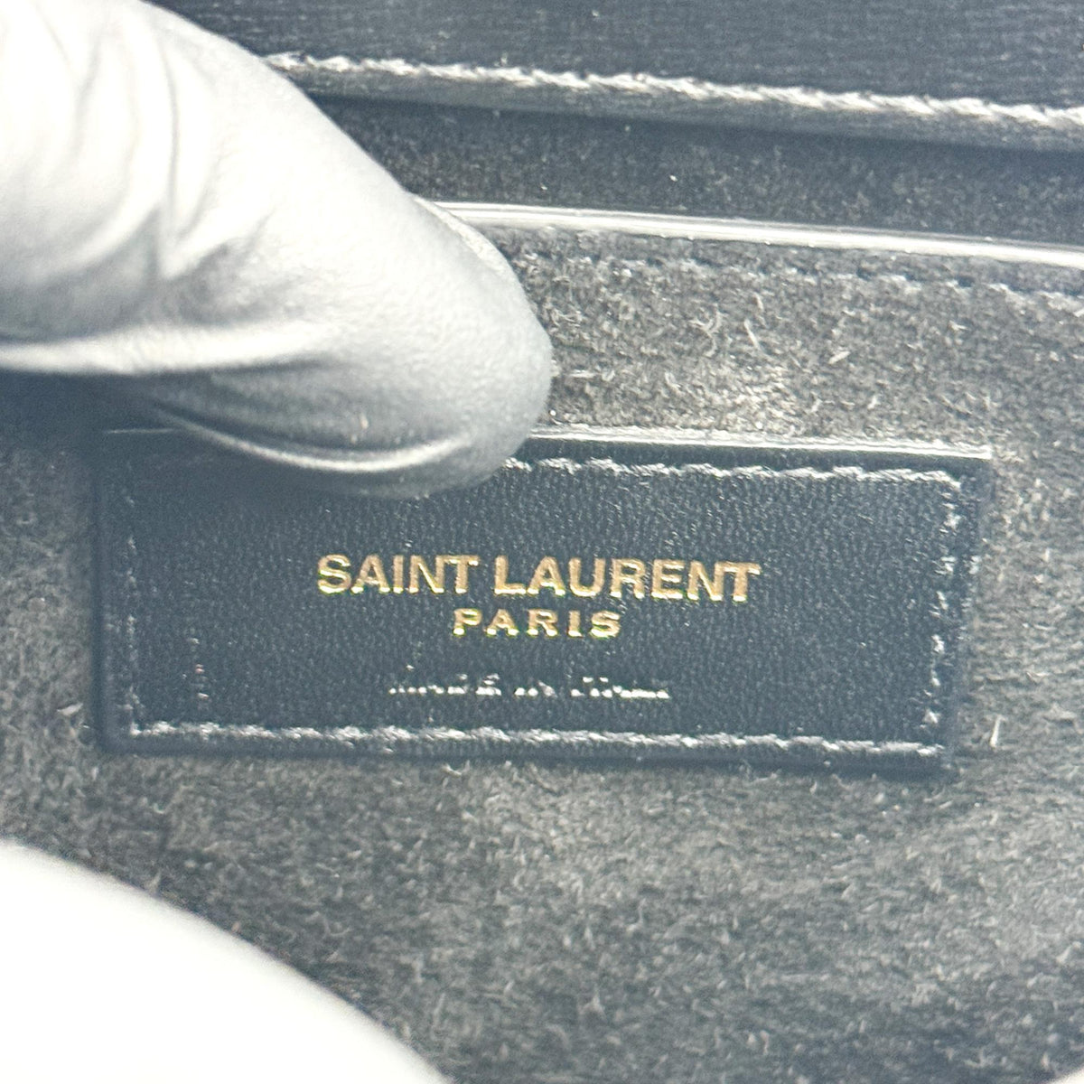 Saint Laurent Sunset Leather, Black, Calfskin, Crossbody Bag